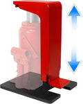 Toe Jack Lift Base Bracket(Jack Not Included), Chute Design fits All Bottle Jack Accessories from 5-30 Tons, 5t Toe Lift Workbench, 10t Top Lift Workbench, 0.4-6 in Toe Height, 9.5-16 in Top Height