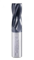 Accusize Industrial Tools 3/4'' Fine Tooth M42 8% Cobalt Tialn Roughing End Mill, 3/4'' Shk Dia, 1-5/8'' Flute Length, 3-3/4'' Oal, 4 Flute, 1104-0034