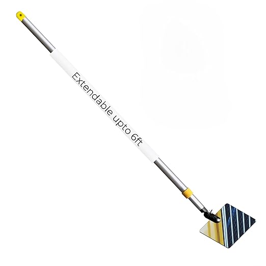 Inspection Mirror Telescoping Pole, Lightweight & Durable, 3 ft - 6 ft Pole, 3.5 x 6 inch Acrylic Mirror