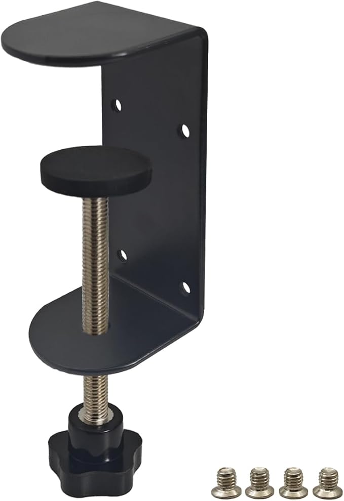 3 inch C-Clamp with Four Small Holes in the back, 1-Pack Adjustable Desk C Clamps for Range 0.35"~3.37", Versatile Clamp for Brake, Parts Assembly, Fastening, Welding, Woodwork, Metal Work