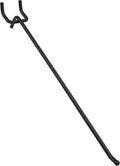 POETISKE Pegboard Hooks 0.2” Diameter 10 inch Black Metal Ball Ending Garden Tool Organizer Fits 1/4’’ Pegboard Garage Wall Hooks 50PCS