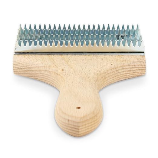 BHA 8" Buffing Wheel Rake for Removing Residual Buff Compound, Single Handle