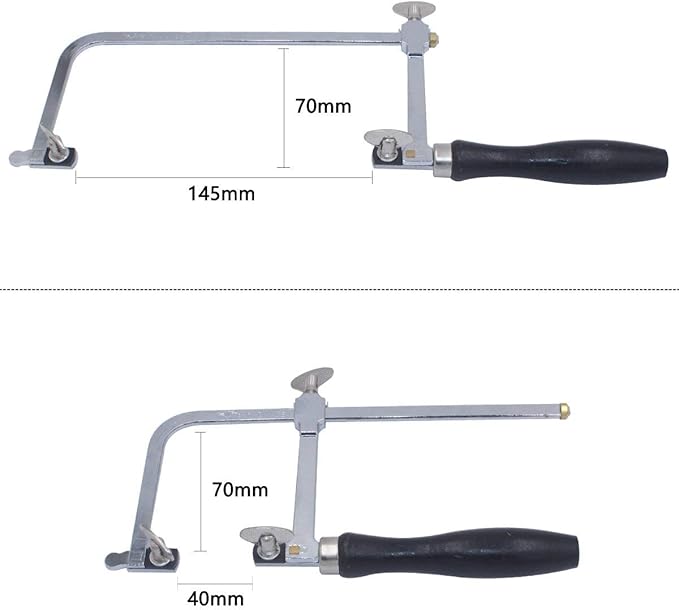 Jeweler's Saw Frame Adjustable with 144 Blades Professional Jewelry Making Kit
