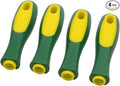 ASNOMY Ergonomic Rubber File Handle for File or Mills, Round Hole and Rectangular hole, 4-1/3" Length (4 pack)