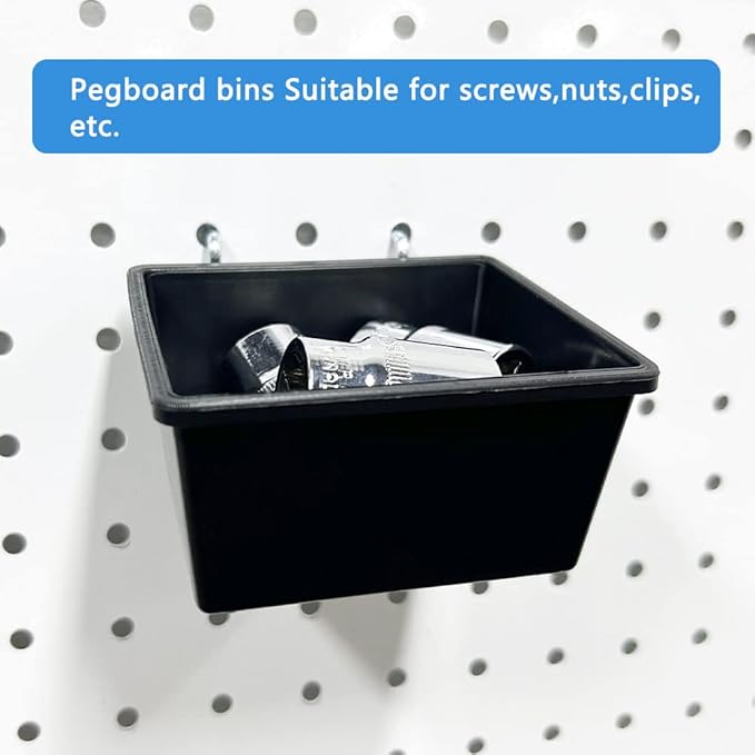 258PCS Pegboard Hooks, Pegboard Accessories Organizer Kit, Pegboard Set for Tools,1/8 and 1/4 inch Pegboard Hooks Assortment, Peg Board Hooks, Peg Board Bins, Peg Locks
