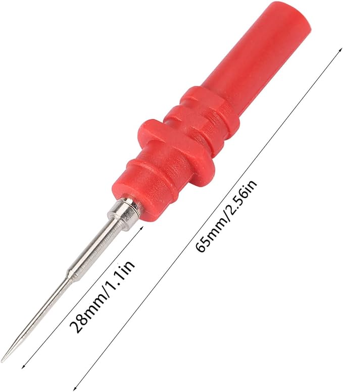 5pcs Oscilloscope Probes Pins and 20pcs Replacement Needles Automotive Diagnosis Test Repair Tools Piercing Needle Probes for Auto Maintainance