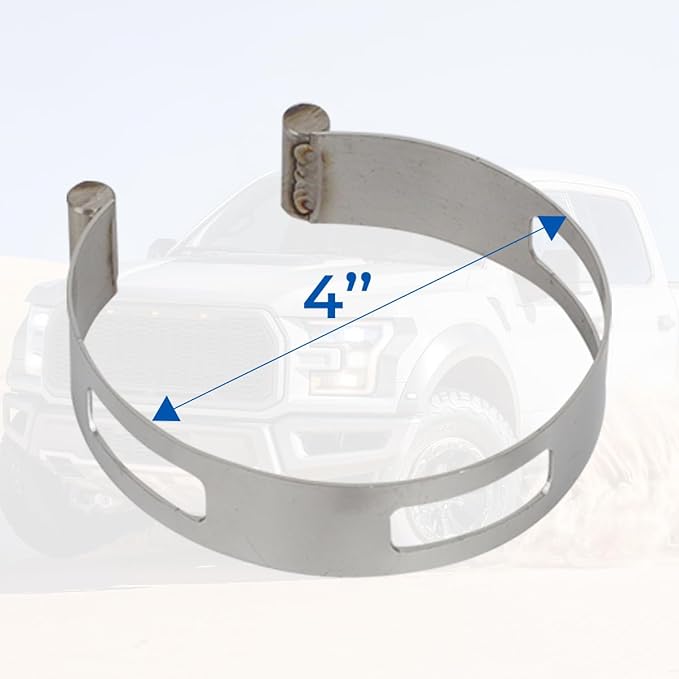 4" (101.6MM) Stainless Exhaust Tacking Band Clamp-On For Welding Fabrication