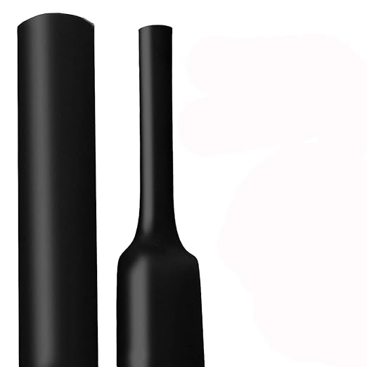 XHF 5/8 Inch (15mm) 3:1 Waterproof Heat Shrink Tubing Marine Grade Wire Cable Adhesive Lined Tube Insulation Seal Against Moisture Corrosion and Air Leakage, 4 Ft Black