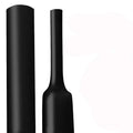 XHF 1 Inch (25mm) 3:1 Waterproof Heat Shrink Tubing Marine Grade Wire Cable Adhesive Lined Tube Insulation Seal Against Moisture Corrosion and Air Leakage, 4 Ft Black