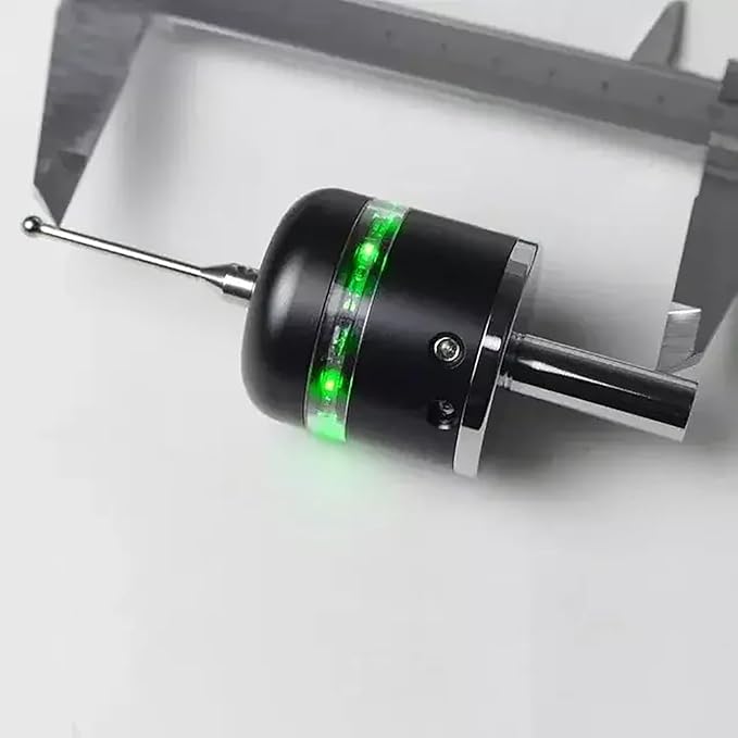 3D Touch Probe Edge Finder Trigger Finder,X Y Z Axis Measurement Centering Rod for Metals, Not Support the Detection of Insulation Materials and Insulating Spindle (Green light)