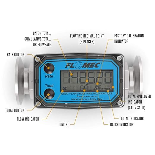 G2 Series, Turbine, High-Temperature Brew Meter, 3/4 Inch Pipe Size, 1 Inch Tri-Clamp Fitting G2S07TH9GMX