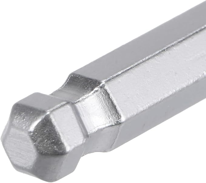 TOP-VIGOR 1Pc 3/16" Ball End Hex Key Wrench, L Shaped Long Arm Allen Wrench for Household DIY, Professional Machine Repairing, CR-V