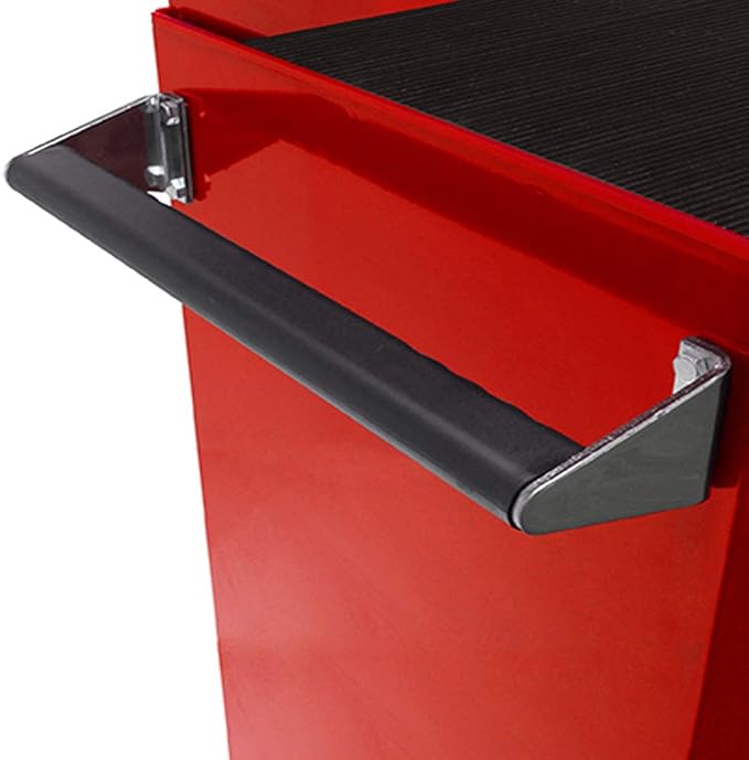 Homak H2PRO Series 72-Inch 21-Drawer Rolling Cabinet, Red, RD04021720