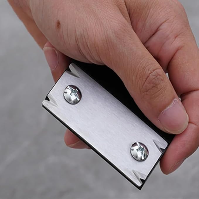 Woodworking Edge Trimmer, Hand Planer Edge Bander for Burrs,Edge Corner Planer,Wood Chamfering Fillet Scraper,Edge Banding Cutter for PVC ABS Melamine Veneer,Deburring Tool,MG-022BK