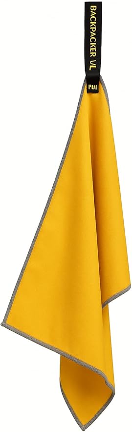 Backpacking Ultralight Quick Dry Microfiber Soft Fast Drying Hand and Face Towel Wash Cloth Camping Yoga Hiking Active Lifestyle Small (Yellow, Small)