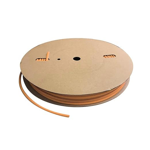Kable Kontrol Heat Shrink Tubing - 3/64” Inch - 500' Ft Long, Orange Polyolefin - 2:1 Industrial Shrink Tube & Cable Sleeve for Electrical Wire Insulation