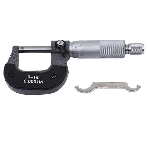 0-1 in Precision Outside Micrometer W/Box, Accuracy 0.0001 in, Professional Grade Precision Machinist Tool