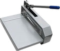 Guillotine Sheet Metal Cutter, Heavy Duty Metal Plate Cutter Tool, Manual Metal Cutting Shear Machine for Steel Aluminum Copper Sheet PCB Board 12.4in Cutting Width 0.08in Max Cutting Thickness