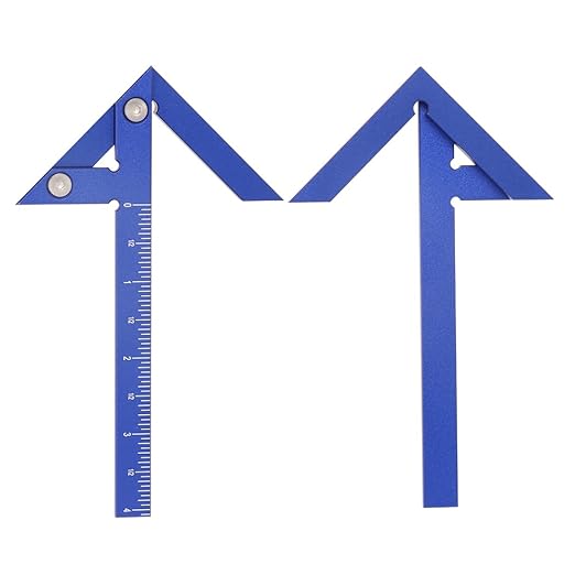 Aluminum Imperial Circle Center Positioning, 45/90 Degree Positioning Ruler, Right Angle Positioning, Centerline Positioning, Multi-Function Arrow Ruler, High-Precision Measuring Ruler,044BL