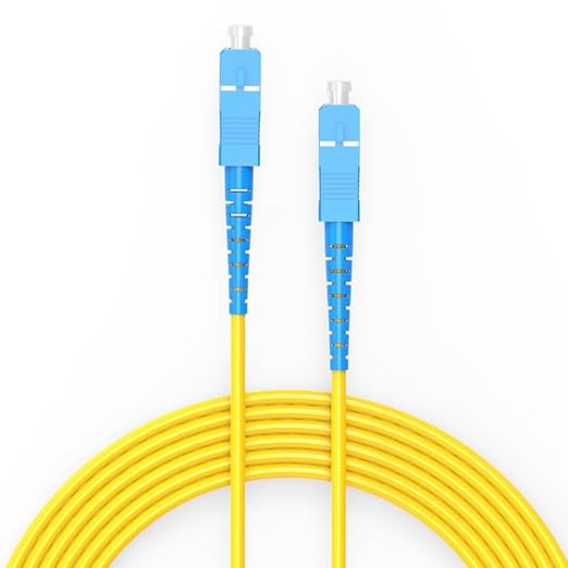 3m(9.84ft) OS2 SC/SC to SC/SC Fiber Patch Cable Single Mode Fiber,9/125µm OD 3.0mm Cable Diameter Fiber Optic Cable