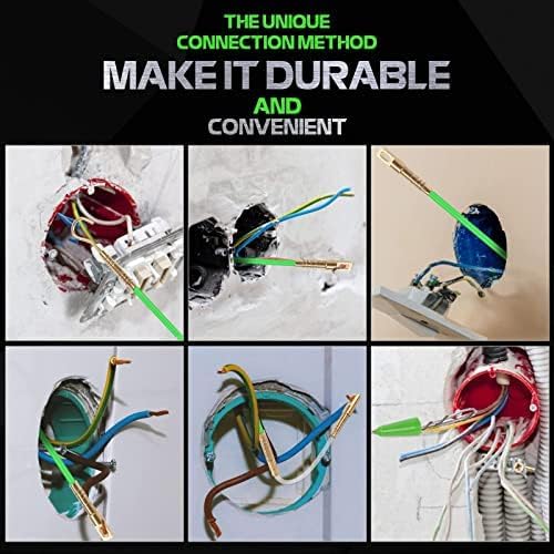 14FT Fiberglass Running Electrical Wire Glow Rods Wire Pulling with 8 Different Attachments, Fish Rods Electrical Kit and Fish Tape Wire Puller