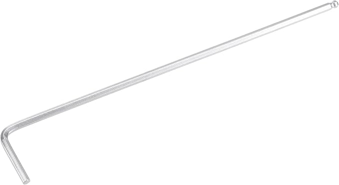 TOP-VIGOR 1Pc 2mm Ball End Hex Key Wrench, L Shaped Long Arm Allen Wrench for Household DIY, Professional Machine Repairing, CR-V