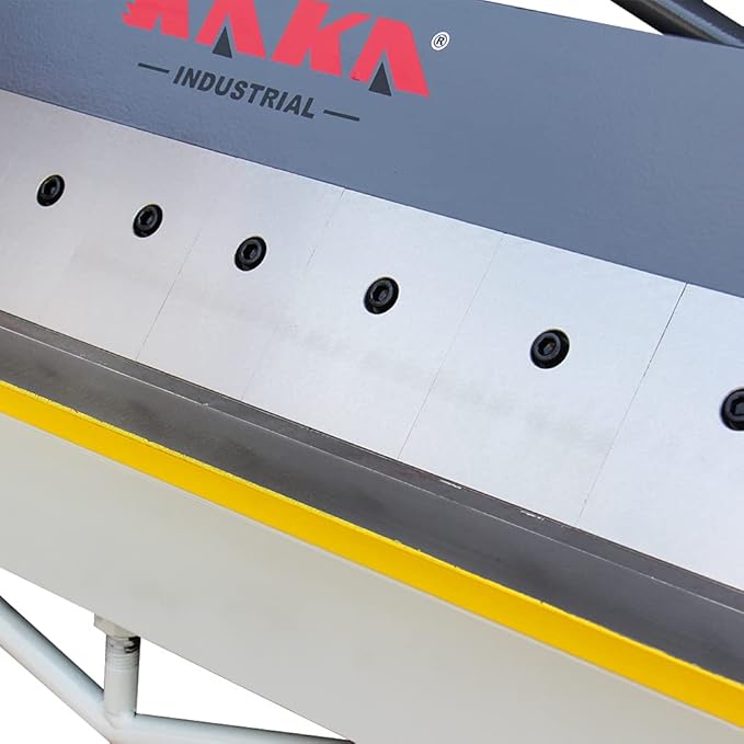 KAKA INDUSTRIAL Box and Pan Brake, 48-Inch Metal Brake, 16 Gauge Mild Steel Capacity Pan and Box Brake, Heavy-Duty Bending Brake with 16 Fingers, 1–135 Degree Adjustable W-4816Z