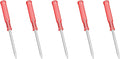 5PCS Mini Phillips Screwdriver, 2.5mm Cross Head with Red Non-slip Handle for Small Appliances, 2.56"(65mm) Total Length, Non-magnetic