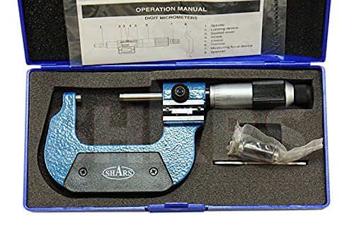 Shars 1-2" Digit Outside Micrometer, 0.0001" Graduation 303-2403 P)