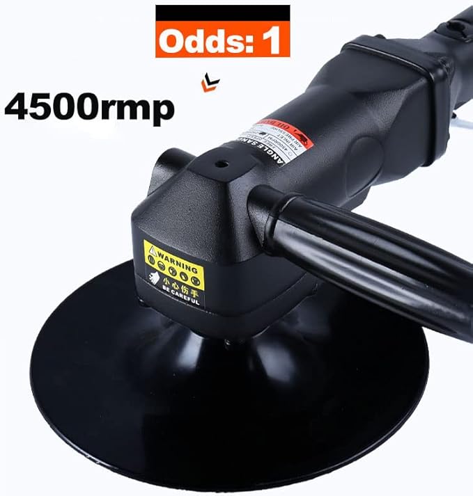 7-Inch Pneumatic Sander Heavy Duty Wet Air Sander/Polisher,Lightweight at 5.47 lbs,Adjustable Speed Up to 4500rpm Pneumatic Polisher Hand Sanding Tool