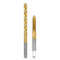 1/4"-20 UNC Tap and #7 Drill Bit Kit, M2 HSS Drill and Tap Set, Combination of Drill and Tap Kit for Metal