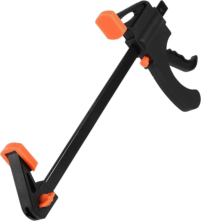 6 Pack 6 Inch Bar Clamp, Quick Grip Clamp with 12 Inch Spreader, Flexible One-Handed Ratchet Bar Clamp for Woodworking