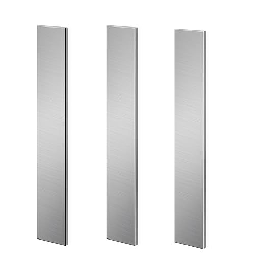 3 Pack 1084 Steel for Knife Making - 12"x1.5"x1/8" 1084 Steel Flat Stock Knife Blanks for Knife Making DIY