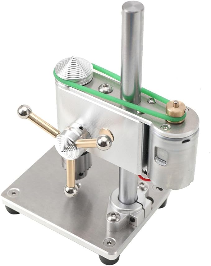Mini Drill Press, Precision Variable Speed Benchtop Drill Press, Electric Portable Bench Drilling Machine JT0 Chuck CNC 360° Rotating for Metal Wooden DIY Jewelry Making Crafts Tool