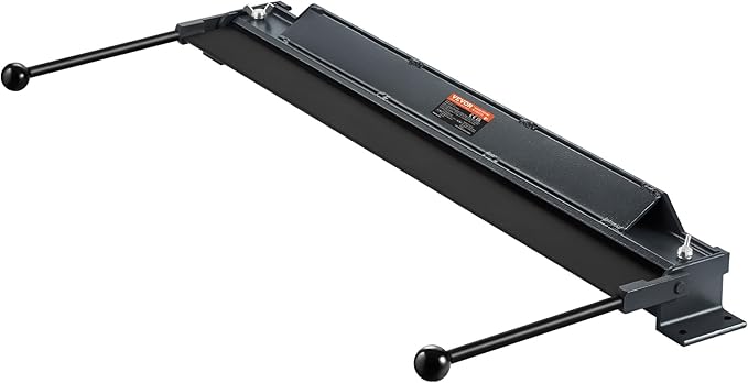 VEVOR Box and Pan Brake, 48-Inch, 0-130 Degrees Sheet Metal Bending Brake, Portable Mini Metal Bender with 20 Gauge Low Carbon Steel 14 Gauge Aluminum Capacity Power Handle, for Metal Bending