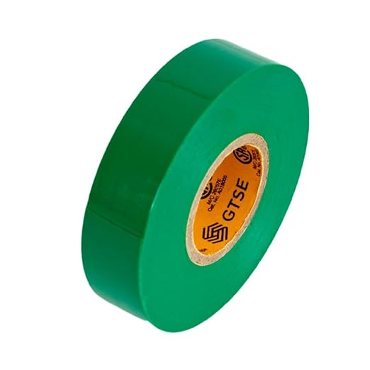 GTSE Green Electrical Tape, 3-Pack – Waterproof, Industrial Grade Vinyl, 3/4 in x 66ft– Strong Self-Adhesive PVC Electric Tape for Wire Insulation, 7 Mil, 600V – UL/CSA Listed