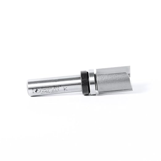 Amana Tool 45463 Carbide Tipped Flush Trim Plunge Template Router Bit 3/4 Dia x 1 Inch x 1/2 Shank with Upper Ball Bearing