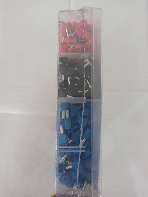Lytool Double Wire Ferrule Kit 8-22 AWG, 750Pcs Dual Bootlace Ferrule Kit Wire Ferrules Twin Ferrules Connectors Wire Terminal Connector, Insulated Cord Pin End Terminal Great Assortment Ferrules Kit