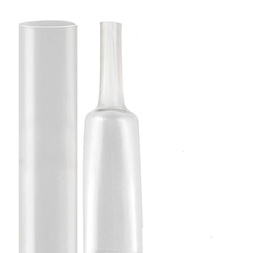 XHF 1.5 inch 3:1 Waterproof Clear Heat Shrink Tubing Marine Grade Wire Cable Adhesive Lined Tube Insulation Seal Against Moisture Corrosion and Air Leakage, 4 Ft