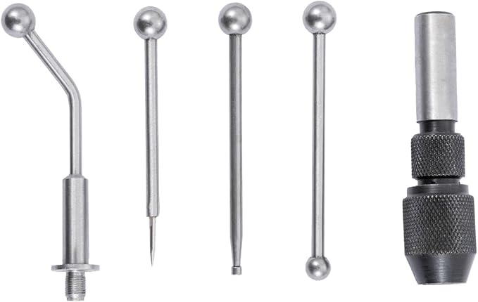 PEC Tools 5-Piece Wiggler Set Center Finder Set for Precise Center Finding and Runout Concentrical Alignment in Workpieces