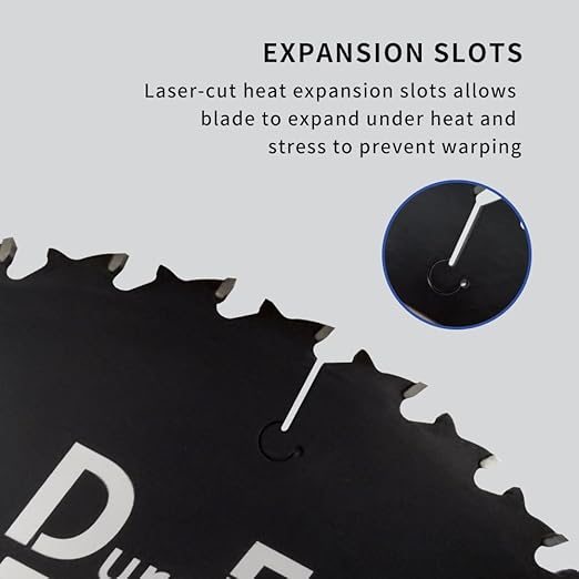 12 Inch 40 Tooth General Purpose ATB Saw Blade with 1 Inch Arbor & DuraGuard Nonstick Coating for Miter Saws and Table Saws