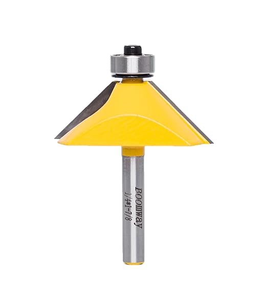 Chamfer Router Bits, Bevel Edge Forming(45°-11/16''length-1/4''Shank)