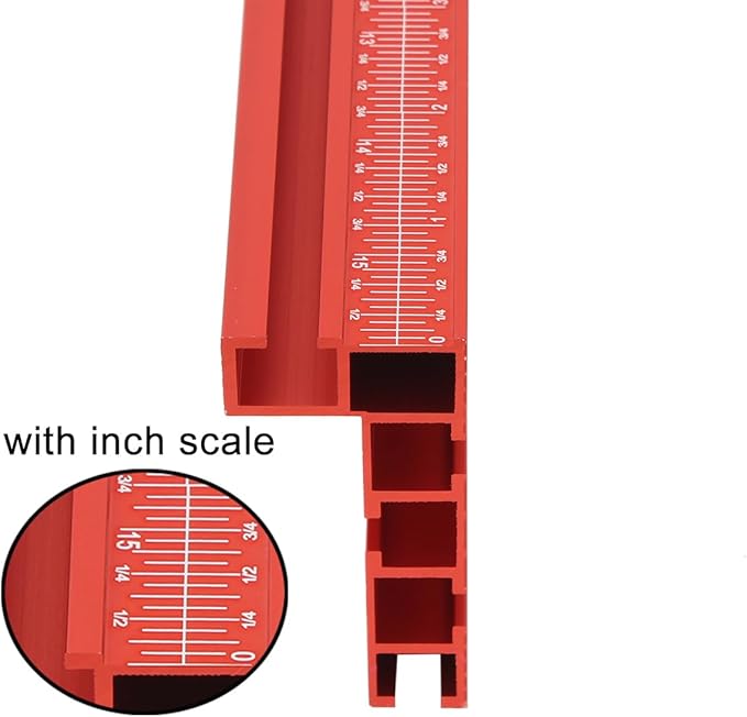 75 T-Track Table Fence System for Woodworking Accessories, Miter Saw Fence with Laser Measure - Fits Portable Table Saws, Band Saws and Cabinet Saws (Fence Only)