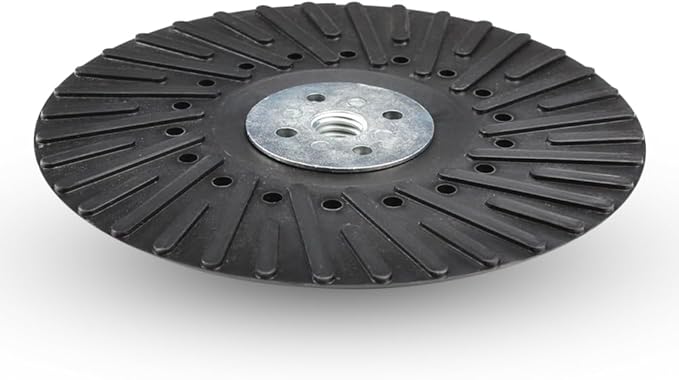 BHA Angle Grinder Ribbed Backing Pad for Resin Fiber Disc, 7" x 5/8" x 11