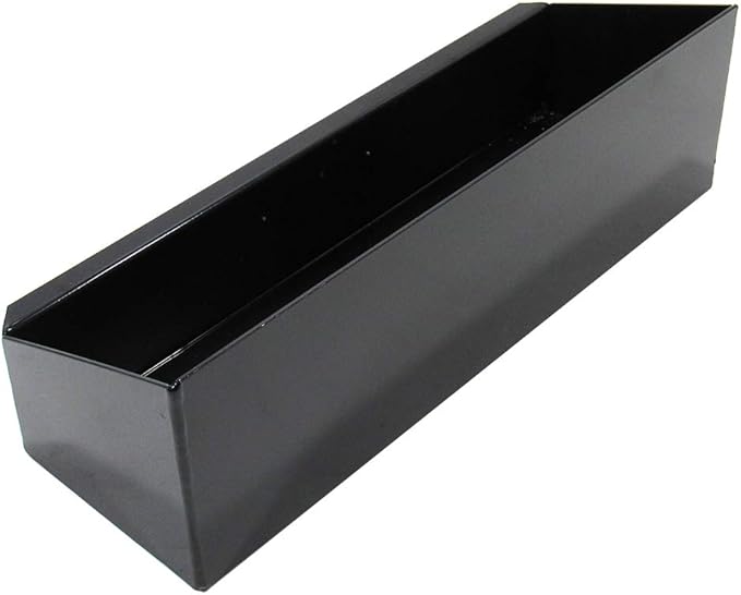 Pit Posse 563BK Oil Shelf Caddy Six Bottle Rack Holder- Made in USA - Holds 6 Quarts of Automotive Motor Engine Oil - Enclosed Race Trailer Shop Garage Aluminum Storage Organizer (Black)