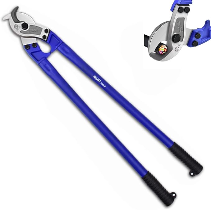 ZrgGea Cable Cutters 28 inch | Wire Snips Heavy Duty | Industrial-Grade Heavy-Duty Cable Cutter, Forged from T8 Alloy Steel, Hardness HRC56, Sharp Cutting. for Cutting Cables and Wire Ropes