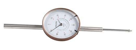 Accusize Industrial Tools Agd2 Style 0-2'' by 0.001'' Dial Indicator with A 3'' Big Face, Lug Back, P900-S090
