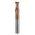 2 Flute 1/8" Carbide Square End Mill Micrograin Milling Bits Sets TISIN Coating CNC Router Bit for Steel