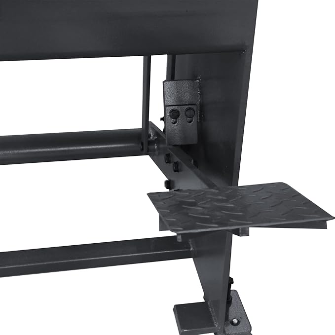 KAKA INDUSTRIAL Stomp Sheet Metal Shearing Machine, 51 inch 16 Gauge Mild Steel Steel-Welded Industrial Stomp Shear Spring Clamp and Back Gauge Q01-5216B