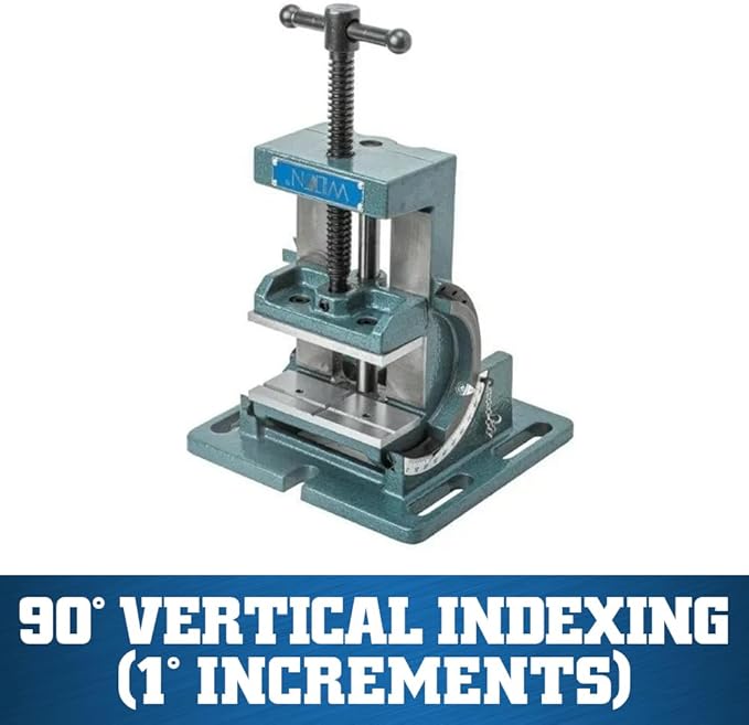 Wilton Cradle-Style Angle Drill Press Vise, 3" Jaw Width & Opening, 1-1/8" Jaw Depth (Model CR3)